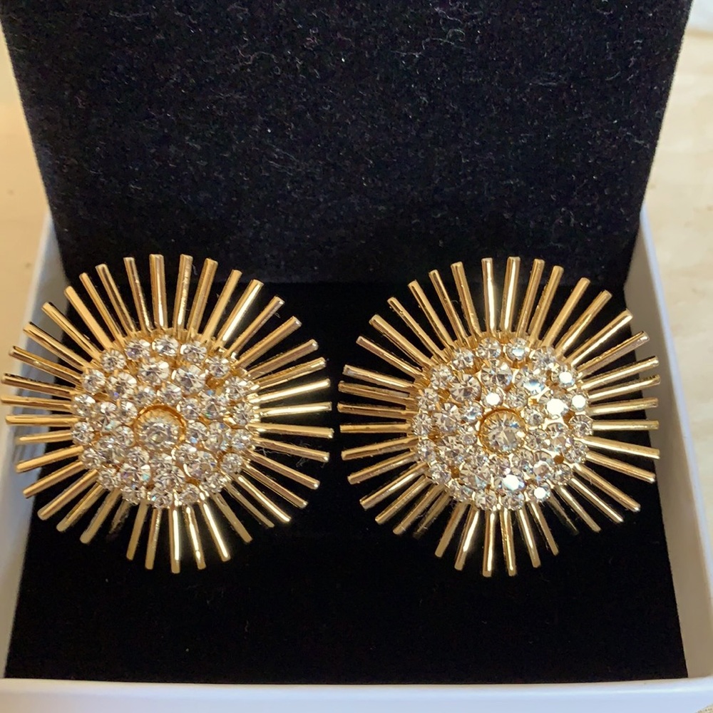 Vintage Clip on shoe accessory with rhinestones